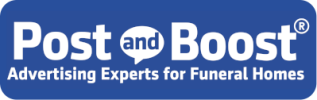 Post and Boost logo Post and Boost Advertising Experts for Funeral Homes logo